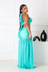 Lunara Slinky Halter Top & Skirt SET
